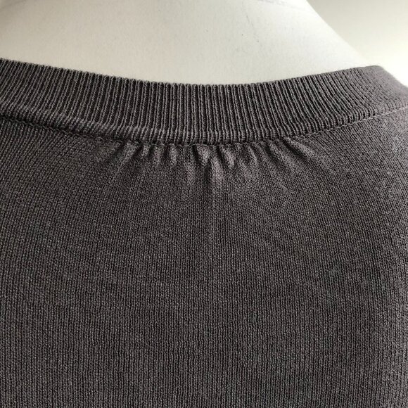 Olsen Europe Scoop Neck Knit Cardigan Grey Size XS - Picture 6 of 9